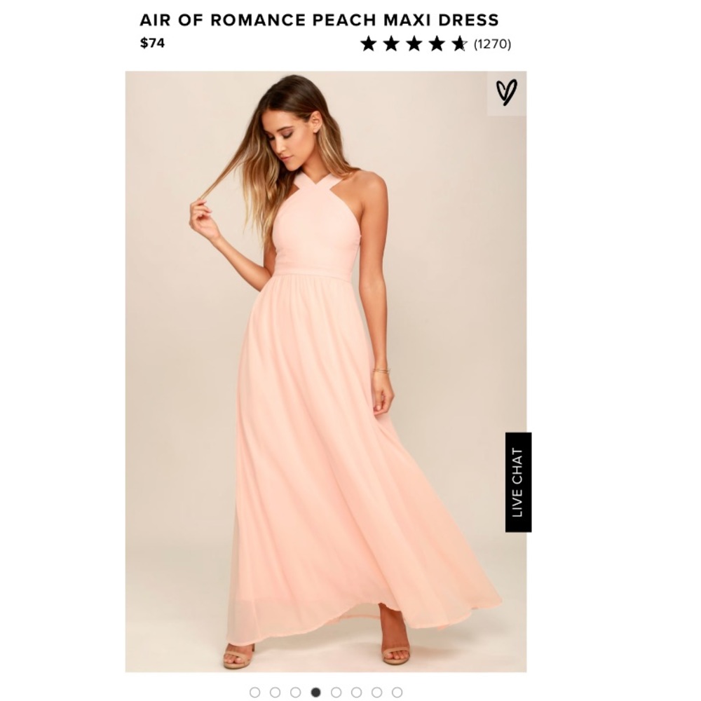 Air of ramble peach maxi dress from lulus